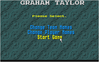 Graham Taylor's Soccer Challenge atari screenshot