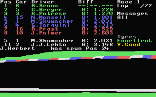 Grand Prix Manager atari screenshot