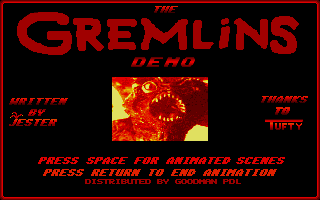 Gremlins Demo (The) atari screenshot