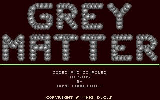 Grey Matter atari screenshot