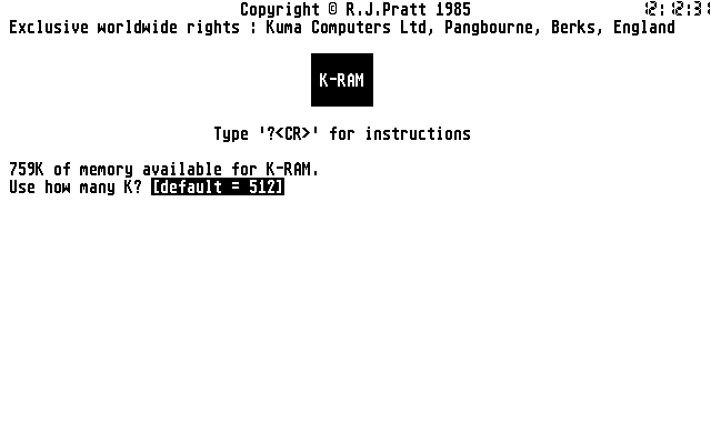 GST C-Compiler atari screenshot