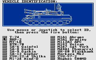 Gunship atari screenshot
