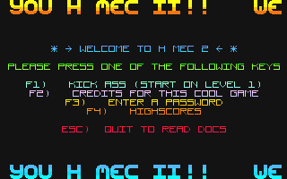 H-Mec II atari screenshot
