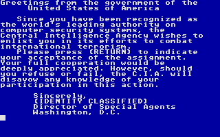 Hacker II - The Doomsday Papers atari screenshot