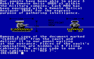 Hacker II - The Doomsday Papers atari screenshot
