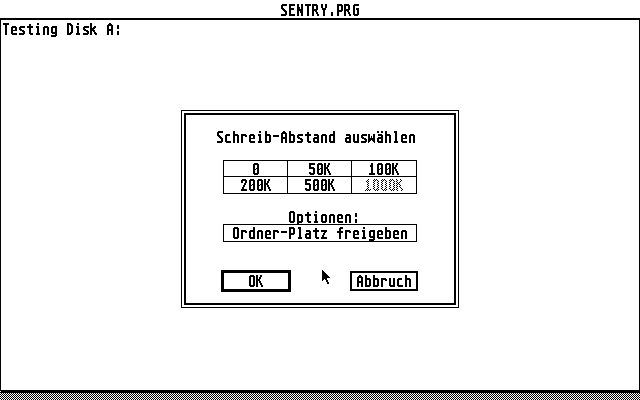 Hard Disk Sentry atari screenshot