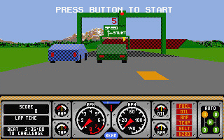 Hard Drivin' atari screenshot