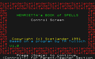 Henrietta's Book of Spells atari screenshot