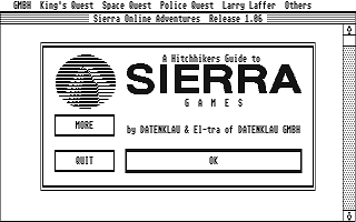 Hitchhikers Guide to Sierra Games (A) atari screenshot
