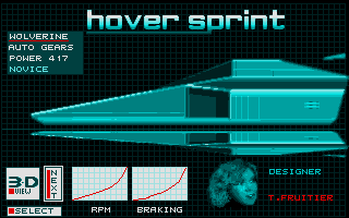 Hover Sprint atari screenshot