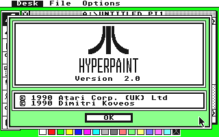 HyperPaint 2 atari screenshot