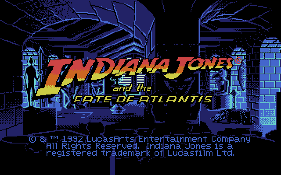 Indiana Jones and the Fate of Atlantis - Graphic Adventure [ScummVM Lite] atari screenshot
