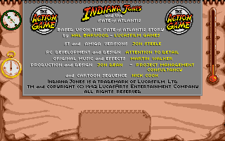 Indiana Jones and the Fate of Atlantis - The Action Game atari screenshot