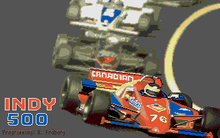 Indy 500 atari screenshot