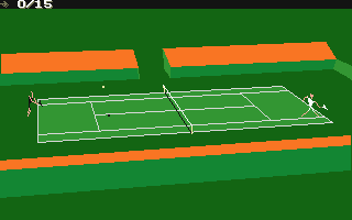 International 3D Tennis atari screenshot