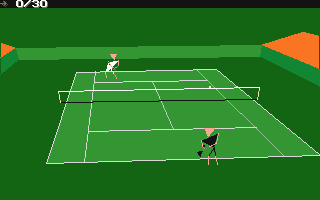 International 3D Tennis atari screenshot