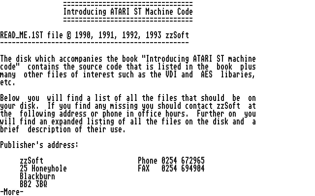 Introducing Atari ST Machine Code