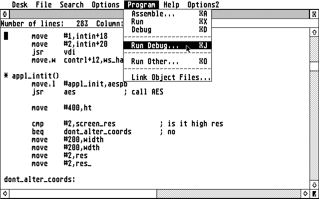 Introducing Atari ST Machine Code atari screenshot