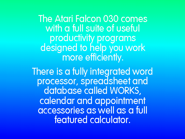 Introduction Atari Falcon 030 [Falcon030] atari screenshot