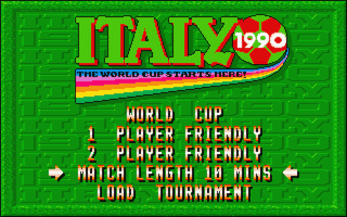 Italy 1990 atari screenshot
