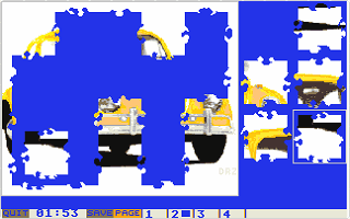 Jigsaw Puzzlemania atari screenshot