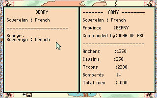 Joan of Arc atari screenshot