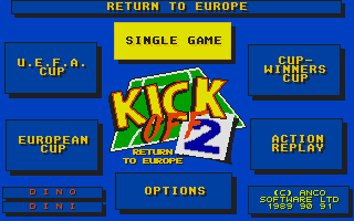 Kick Off II - Return to Europe [datadisk] atari screenshot