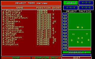 Kick Off II - Return to Europe [datadisk] atari screenshot