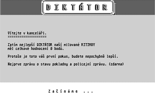 Diktátor atari screenshot
