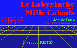 Labyrinthe aux Mille Calculs (Le) atari screenshot