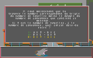 Labyrinthe aux Mille Calculs (Le) atari screenshot