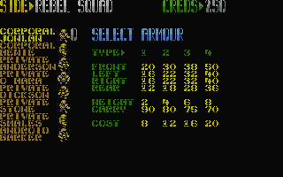 Laser Squad atari screenshot