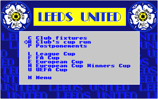 Leeds United Champions! atari screenshot