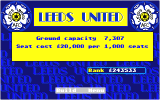 Leeds United Champions! atari screenshot