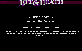 Life and Death atari screenshot
