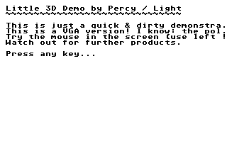 Little 3D Demo [Falcon030]