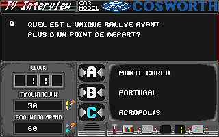 Lombard RAC Rally atari screenshot