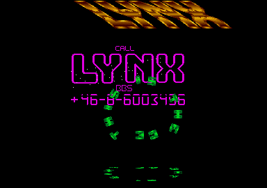 Lynx BBS Demo atari screenshot
