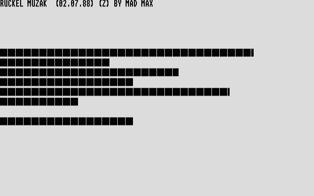 Mad Max Music Disk Test atari screenshot