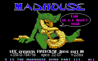 Madhouse Demo Part III atari screenshot