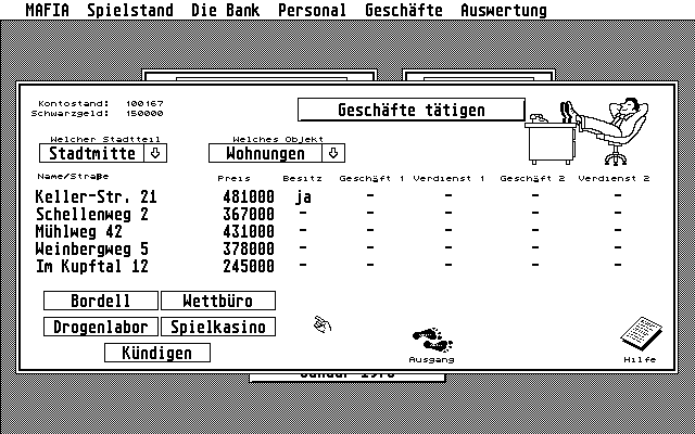 Atari St Mafia The Game Scans Dump Download Screenshots Ads Videos Catalog Instructions Roms