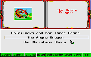 Magic Story Book atari screenshot