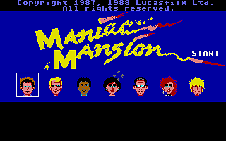 Maniac Mansion atari screenshot
