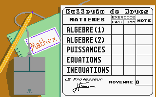 Mathex Junior atari screenshot