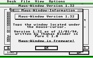 Maus-Window atari screenshot