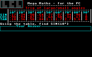 Mega Maths atari screenshot