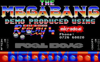 Megabang Demo atari screenshot