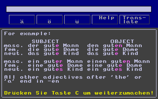 Micro German atari screenshot