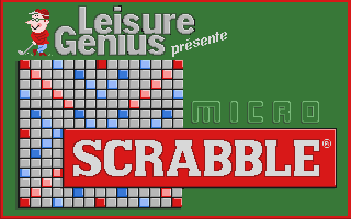 Micro Scrabble atari screenshot