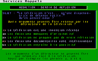 Microbrevet Francais atari screenshot